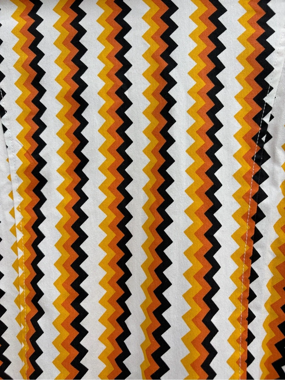 Smack Parlour Retro 1970's Chevron Belted Jumpsuit in Yellow and Brown Sz XL - Picture 9 of 9